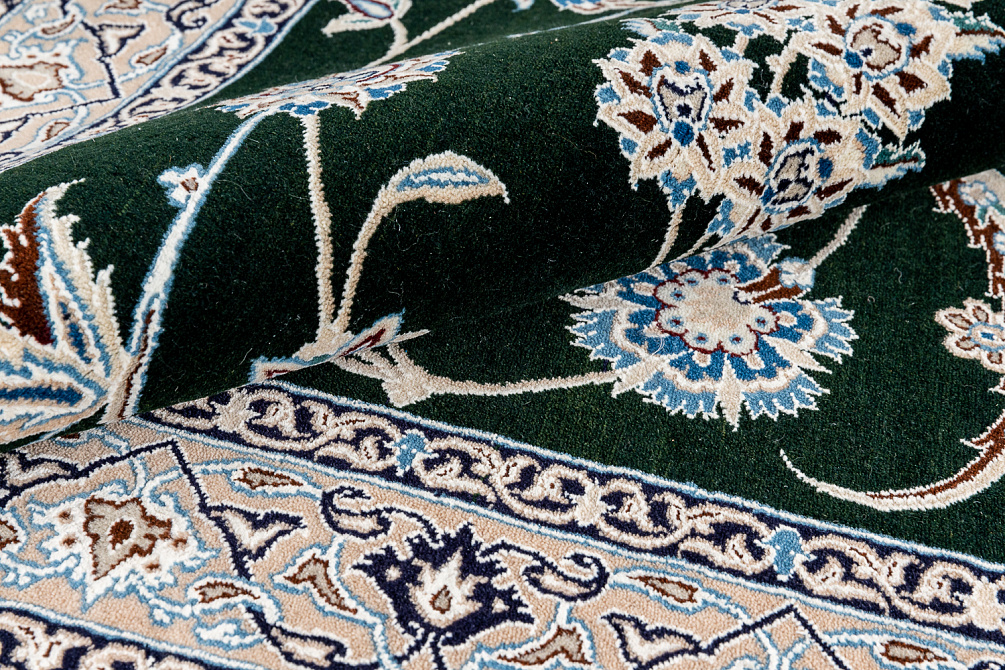 Иранский ковёр из шерсти и шёлка «NAIN 6LA» 801-394-IR