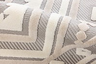 Турецкий ковер из полиэстера и хлопка «ALMOND» A005E-D.GREY-CREAM 3