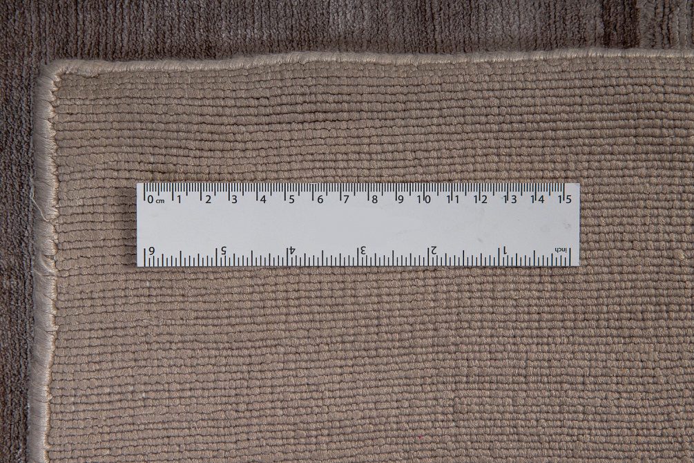 Индийский ковер из арт-шёлка «EDINBURG» BORDER-TAUPE