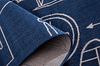 Бельгийский ковер из синтетики «COTTAGE KIDS» 7791-H503-MBLU-WOOL 4