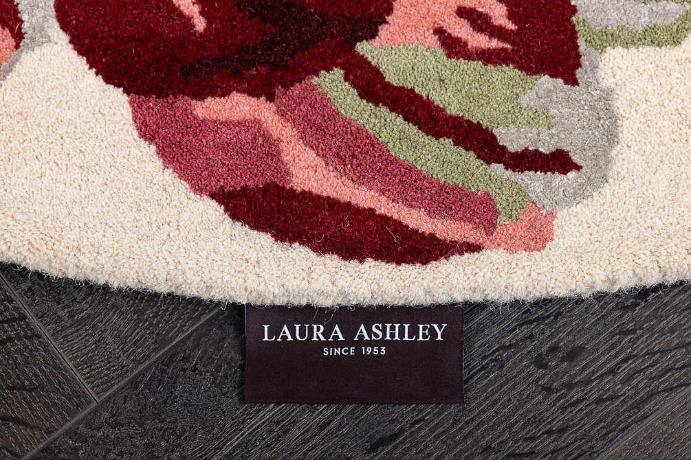 Индийский ковер из шерсти и арт-шёлка «LAURA ASHLEY» Gosford-Cranberry 081300(Round)