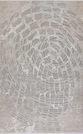 Турецкий ковер из полипропилена и полиэстера «MOON» 2574A-CREAM-L.GREY 1
