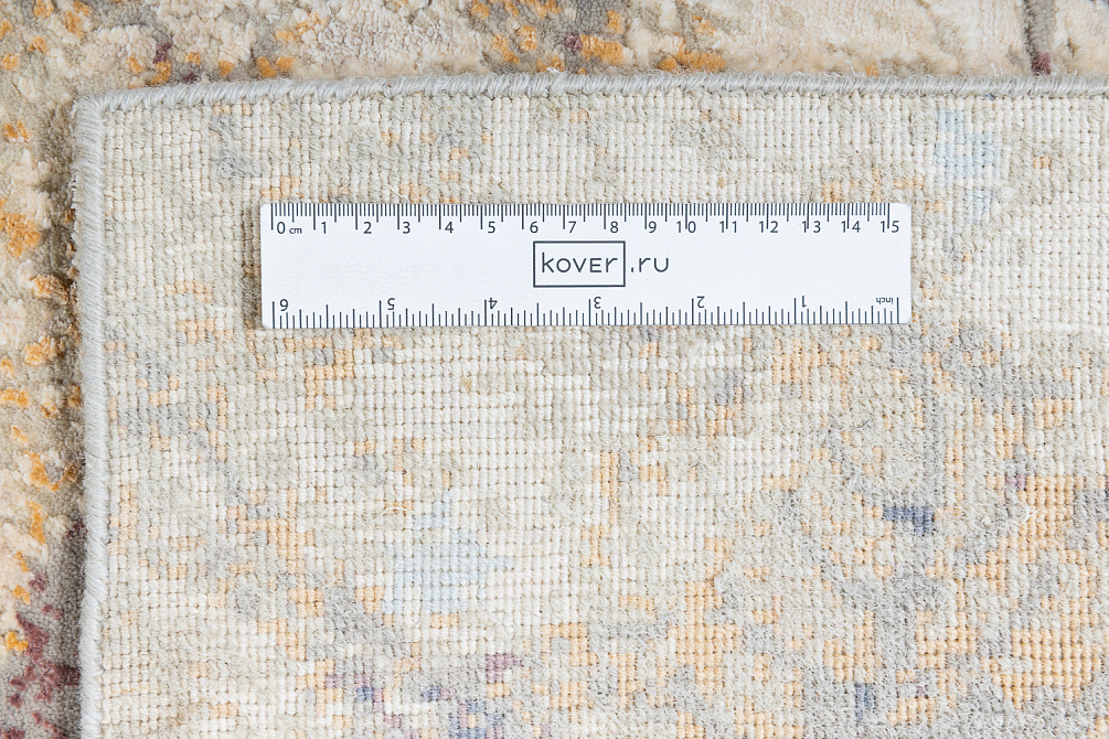 Индийский ковёр из шерсти и арт-шёлка «MARBLE FLOWERS» Marble Code 14-MLT