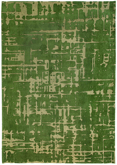 Бельгийский ковер из полиэфирного шёлка «STRUCTURES» 9202-PERRIER'S GREEN
