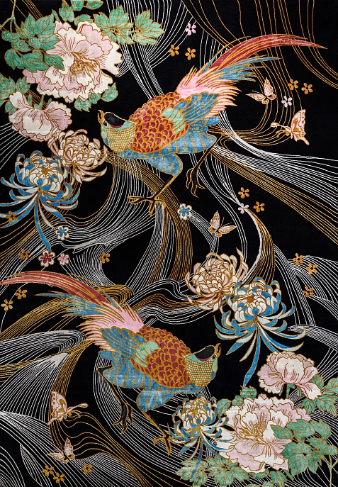 Непальский ковер из шерсти и шёлка «CHINESE ART DECO» CA-2