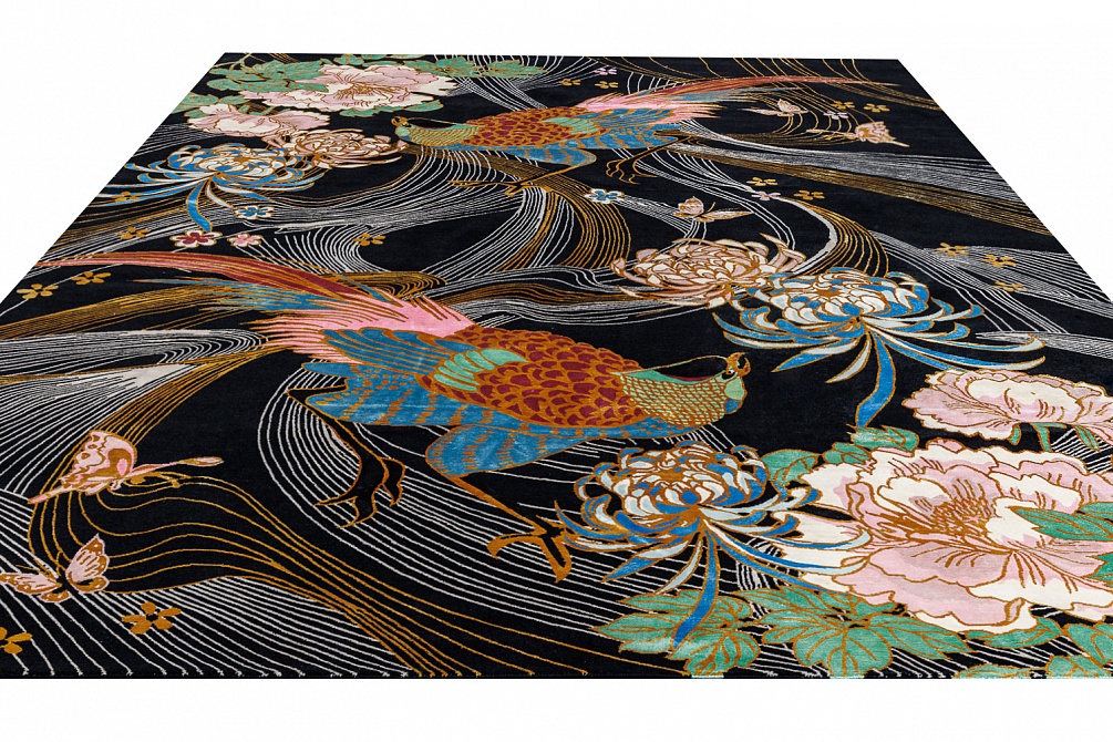 Непальский ковер из шерсти и шёлка «CHINESE ART DECO» CA-2