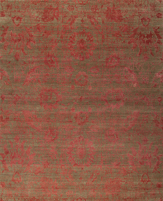 Индийский ковер из шерсти и арт-шёлка «CHAOS THEORY» ESK624-GLA-VRED