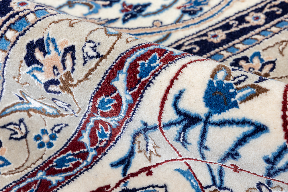 Иранский ковёр из шерсти и шёлка «NAIN 6LA» 801-1667-IR