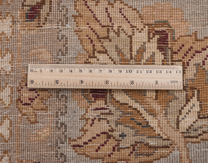 Индийский ковер из шерсти и шёлка «ROYAL AMER» AK1808-BGE-GRN