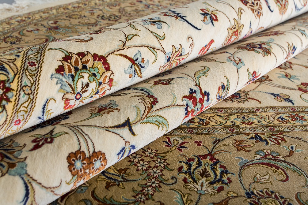 Иранский ковер из шёлка «QUM MM IR» 13-27-IR(Oval) 4