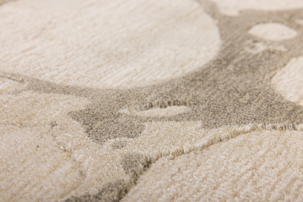 Индийский ковер из арт-шёлка и шерсти «EVEREST» 2023196-OTTER