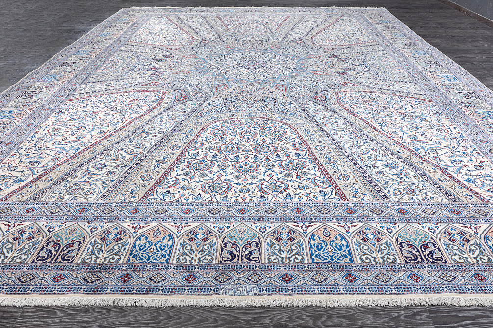 Иранский ковёр из шерсти и шёлка «NAIN 6LA» 801-1667-IR