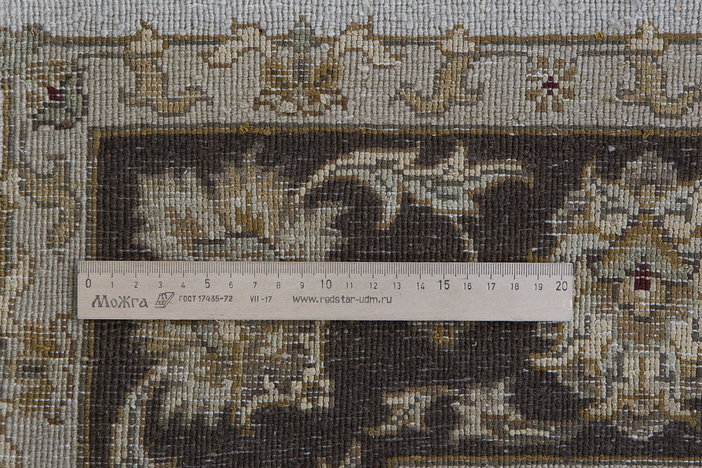 Индийский ковёр из шерсти и шёлка «PLATINUM» AK1507-IVR-CHOC