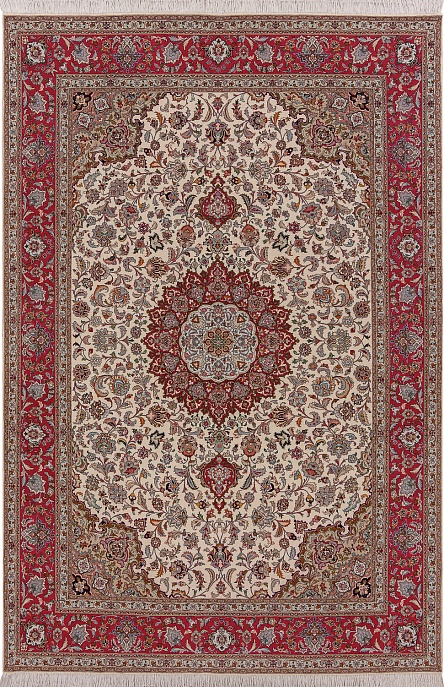 Иранский ковер из шерсти и шёлка «TABRIZ IR» 10-39-Javad Qalam-IR 1