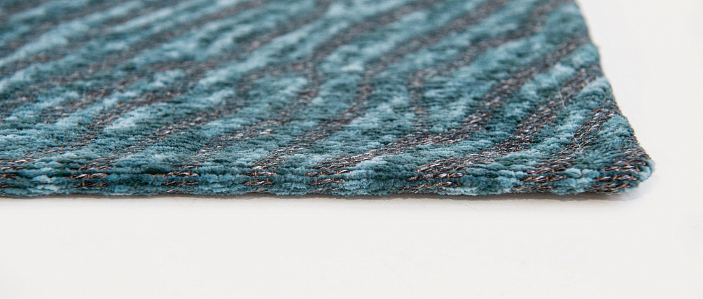 Бельгийский ковёр из хлопка «WAVES» 9132-BLUE NILE