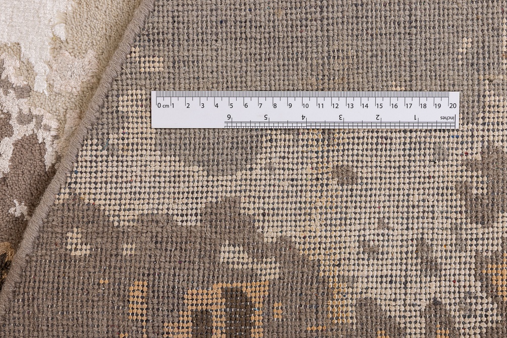 Индийский ковер из шерсти и бамбукового шёлка «VELVET MIRAGE» CONTINENT(Round)