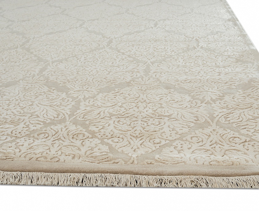 Индийский ковер из шерсти и арт-шёлка «KING OF AGRA» NO200-COLOR100-1-CRE-1