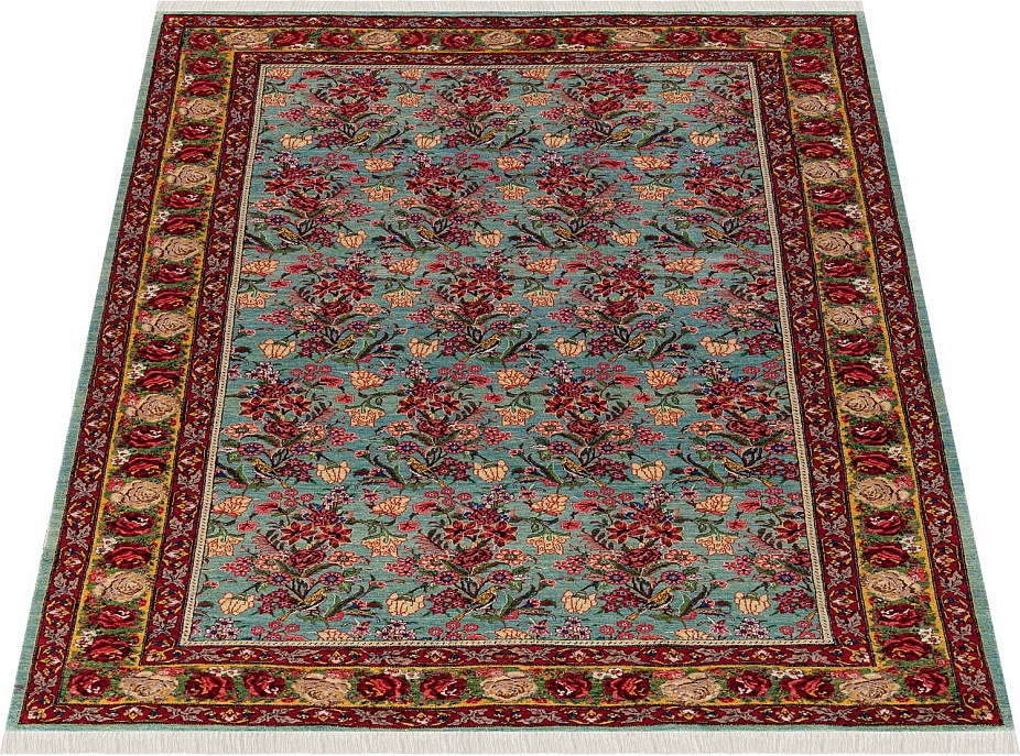 Иранский ковер из шерсти и шёлка «SENEH» 11-462-IR