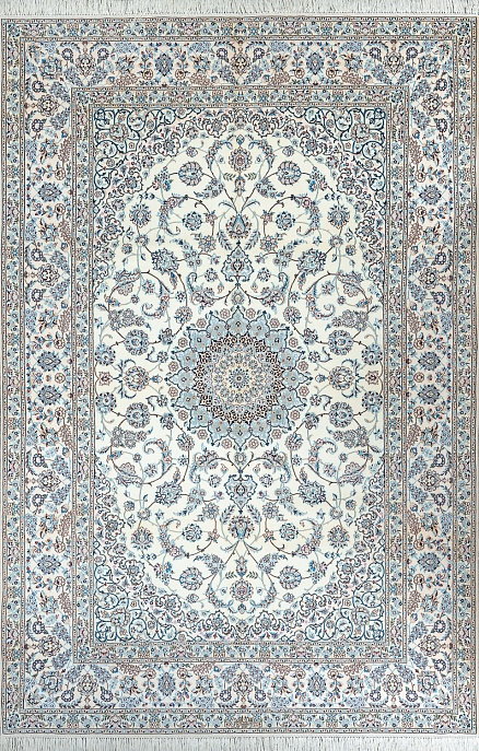 Иранский ковер из шерсти и шёлка «NAIN 6LA» 21-002