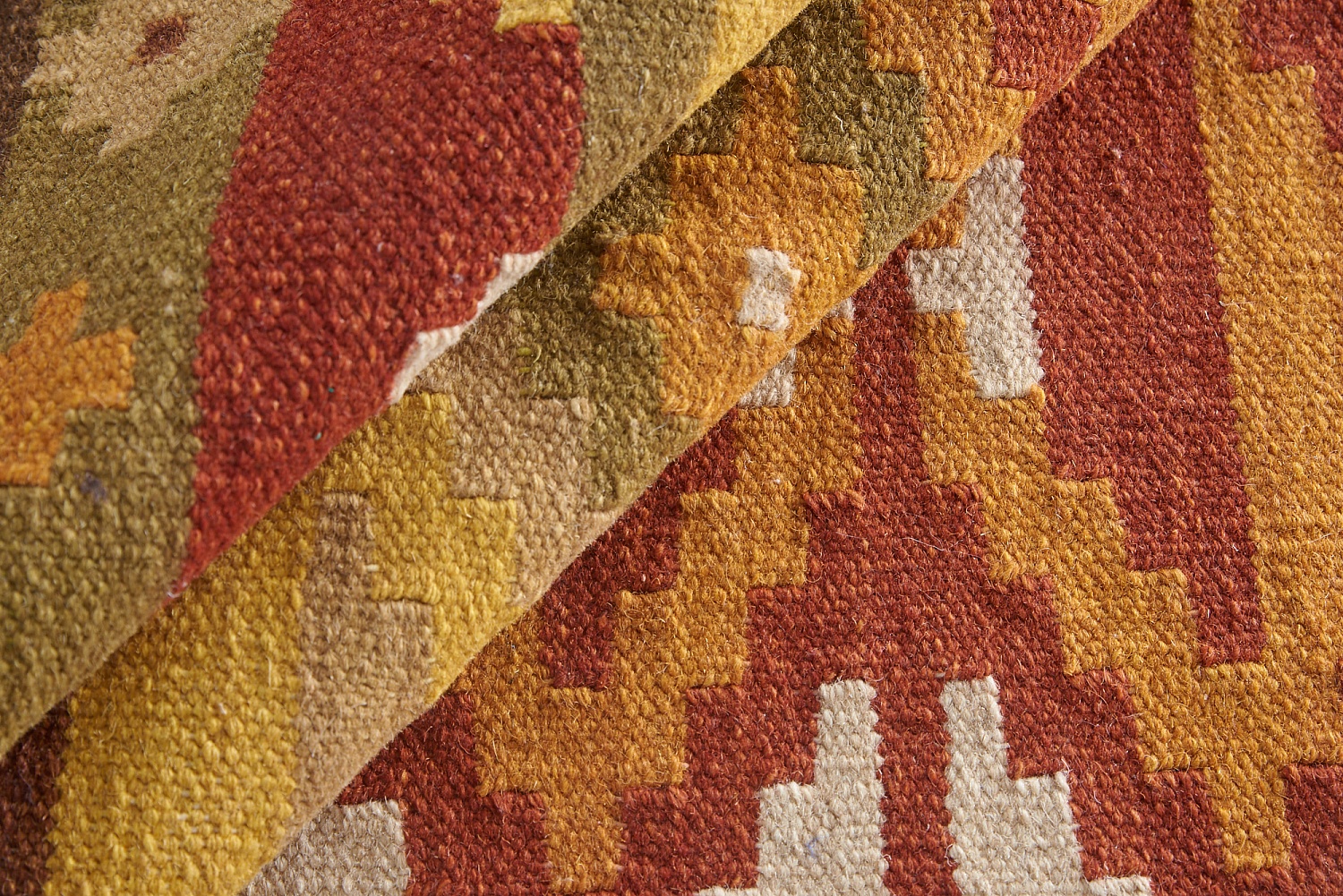 Индийский ковер из шерсти и хлопка «KILIM SUN-DEEP» C1002-MLT