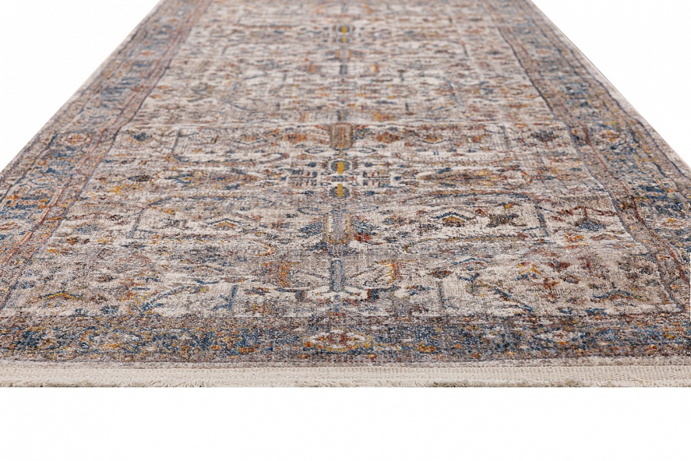 Турецкий ковер из полиэфирного шёлка «MYSTIC» 1366A-KEM-NAV(Runner)