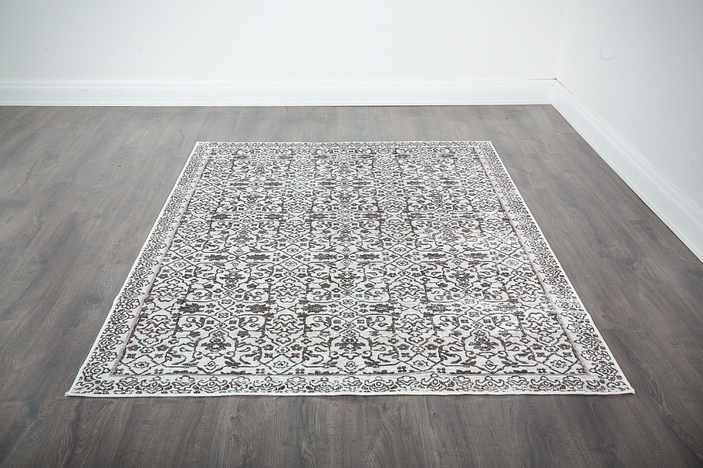 Бельгийский ковер из вискозы «INKO» 25108-ECR-DBRN