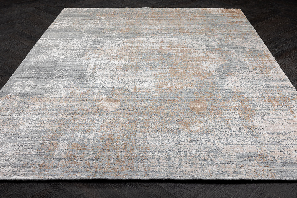Индийский ковёр из шерсти и арт-шёлка «IMOLA» 1903-SIL-BGE