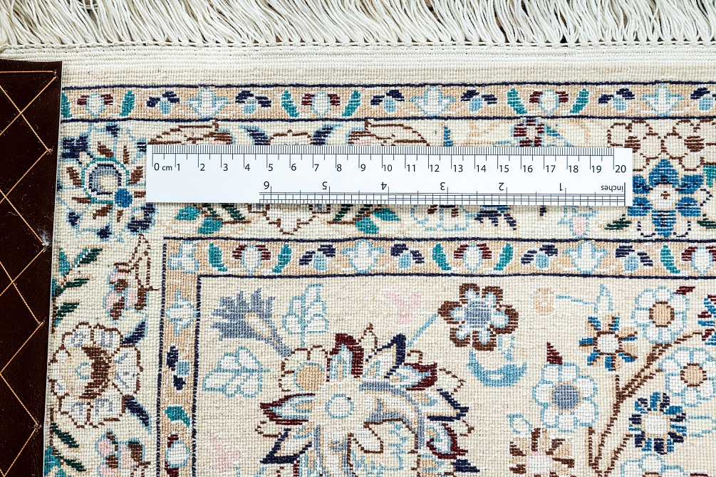 Иранский ковер из шерсти и шёлка «NAIN 6LA» 21-008