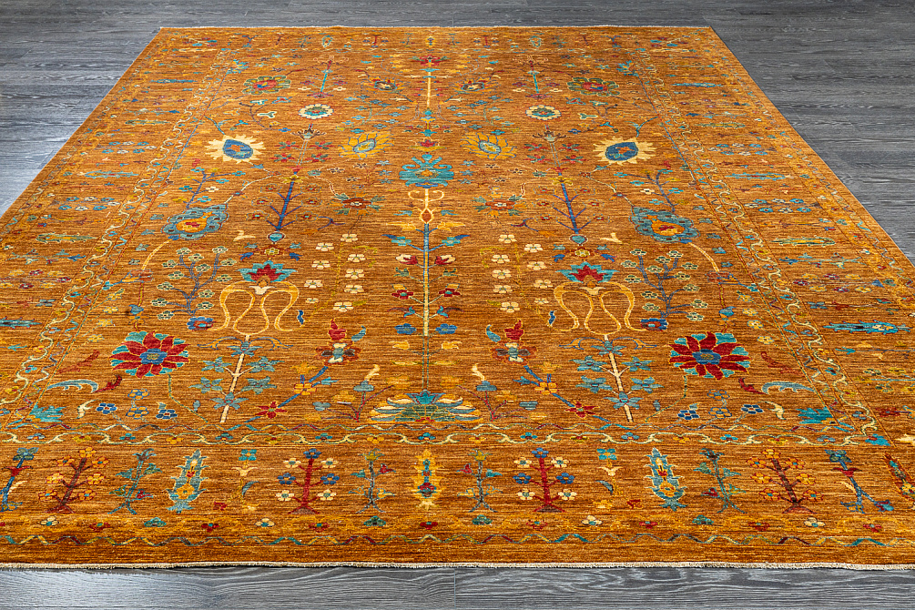 Пакистанский ковёр из шерсти «SULTAN R» BRN-BRN(276x389)