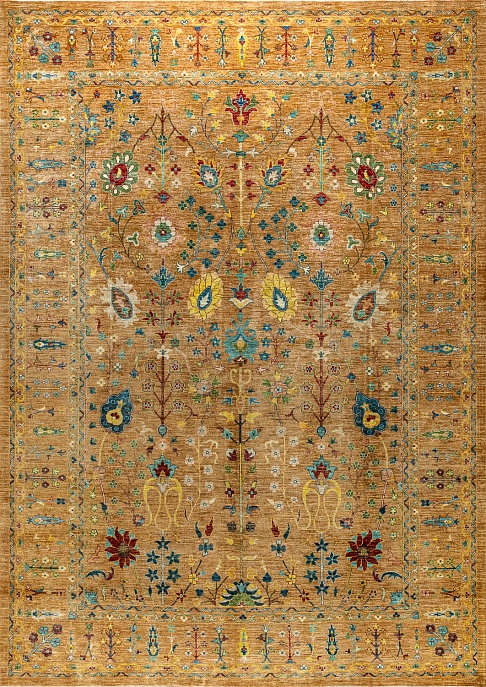 Пакистанский ковер из шерсти «SULTAN R» BRN-BRN(271x381)