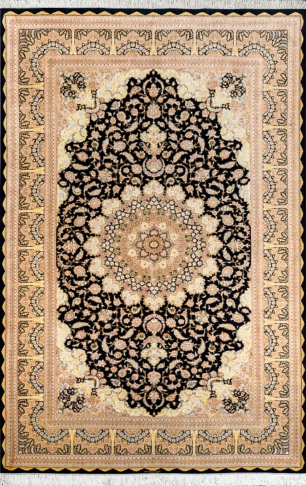 Иранский ковер из шёлка «QUM MM IR» 14-102-IR KAZEMI 1