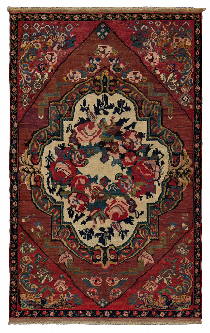 Азербайджанский ковер из шерсти «KAVKAZ» ROSE-RED(125X197)