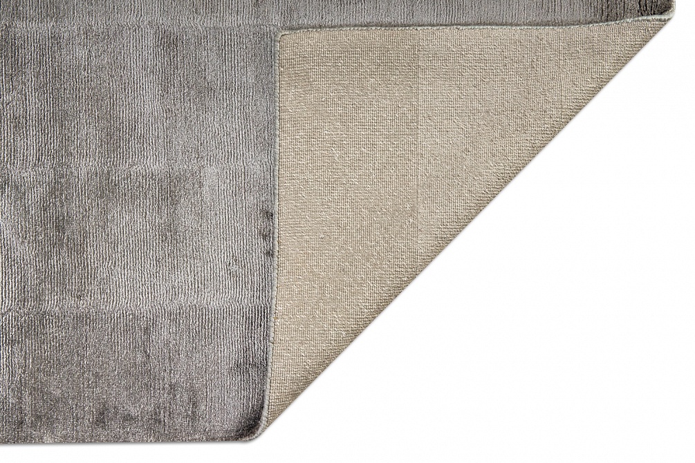 Индийский ковер из арт-шёлка «BAUHAUS» DESIGN №03-2-GREY-GOLD