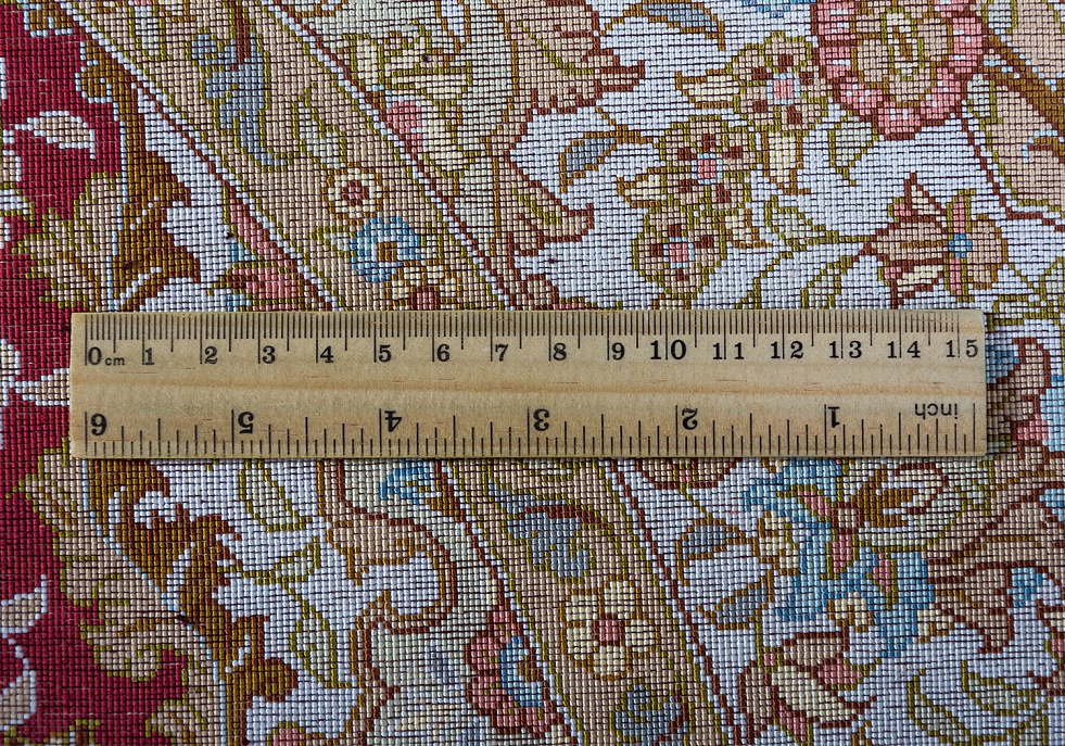 Иранский ковер из шёлка «QUM MM IR» 14-231-IR KASHI(Round)