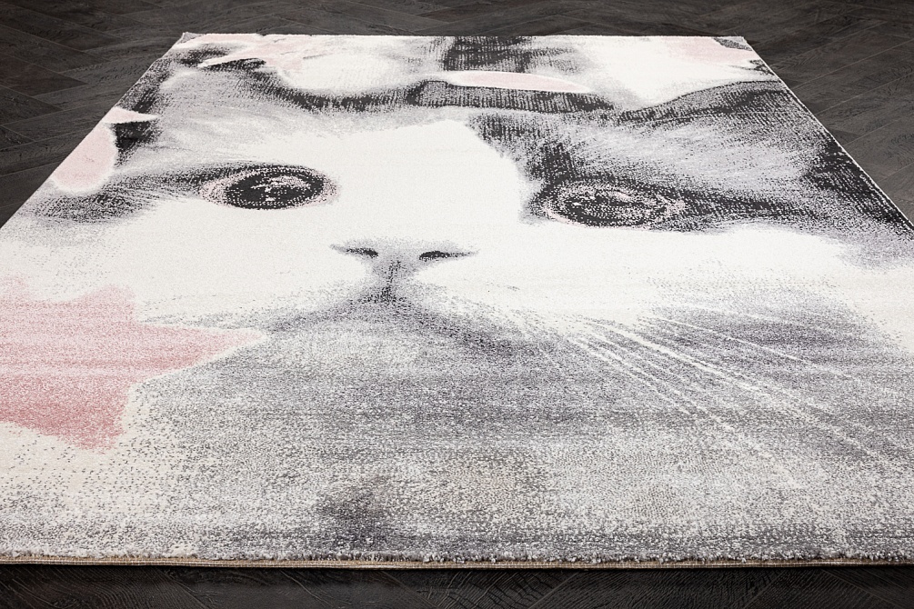 Турецкий ковер из полипропилена «KITTY» 8749A-CRE-PINK 2