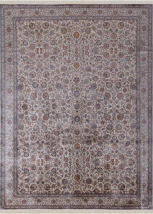 Индийский ковер из шёлка «KASHMIR SILK 24Х24» SHAH KASHAN CR