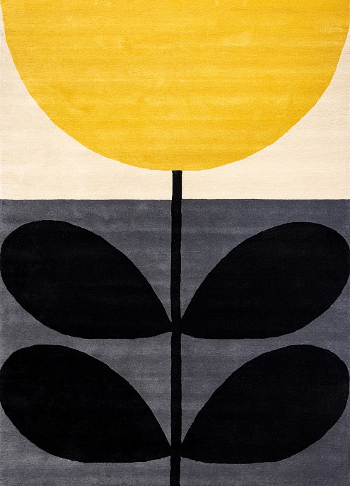 Индийский ковер из шерсти «ORLA KIELY» Flower Stem Granite 059806 1