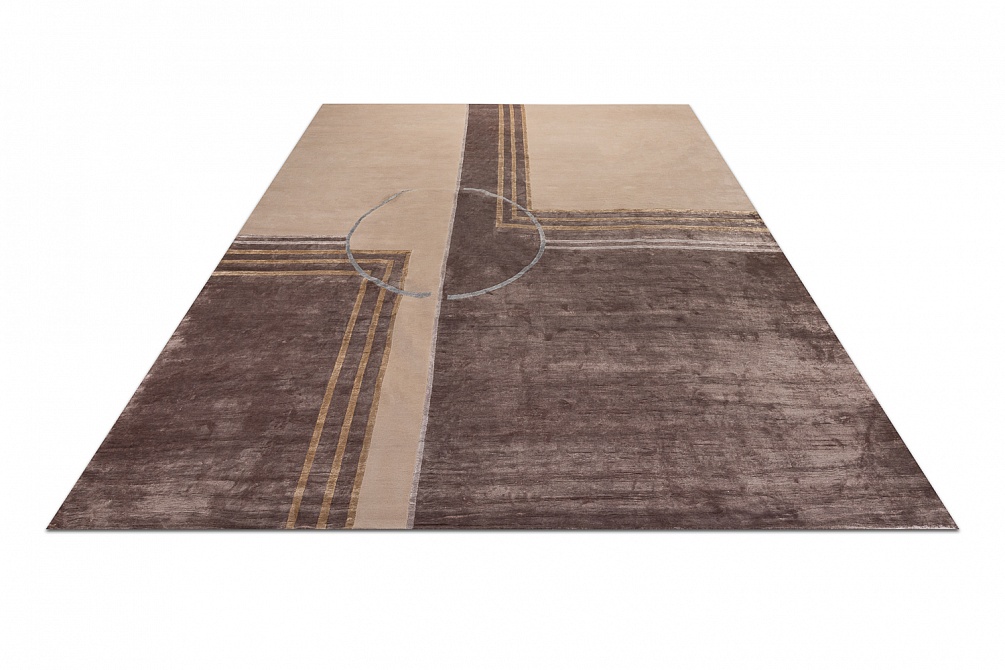 Индийский ковер из шерсти и арт-шёлка «CARTIE COLLECTION» ART DECO-03-21B(SL)