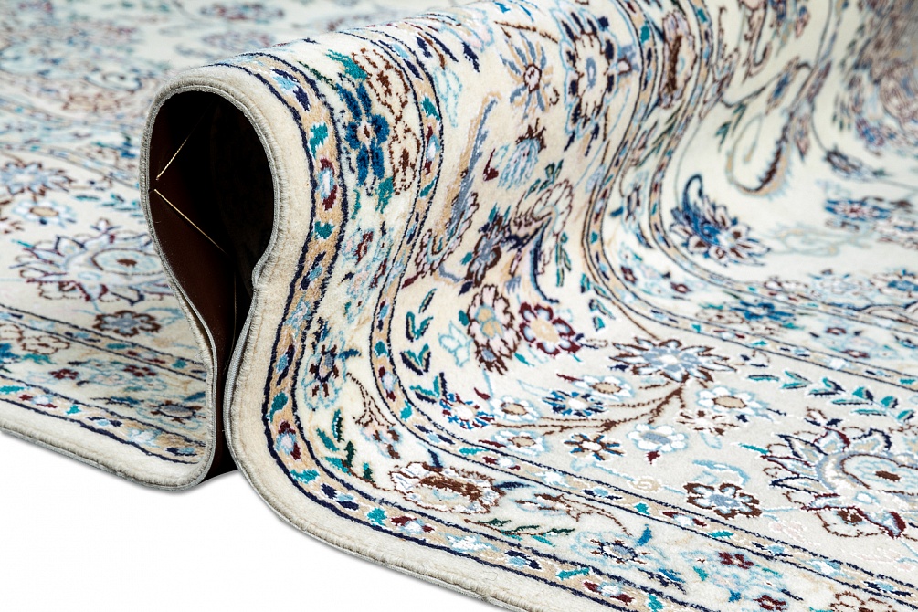 Иранский ковер из шерсти и шёлка «NAIN 6LA» 21-008