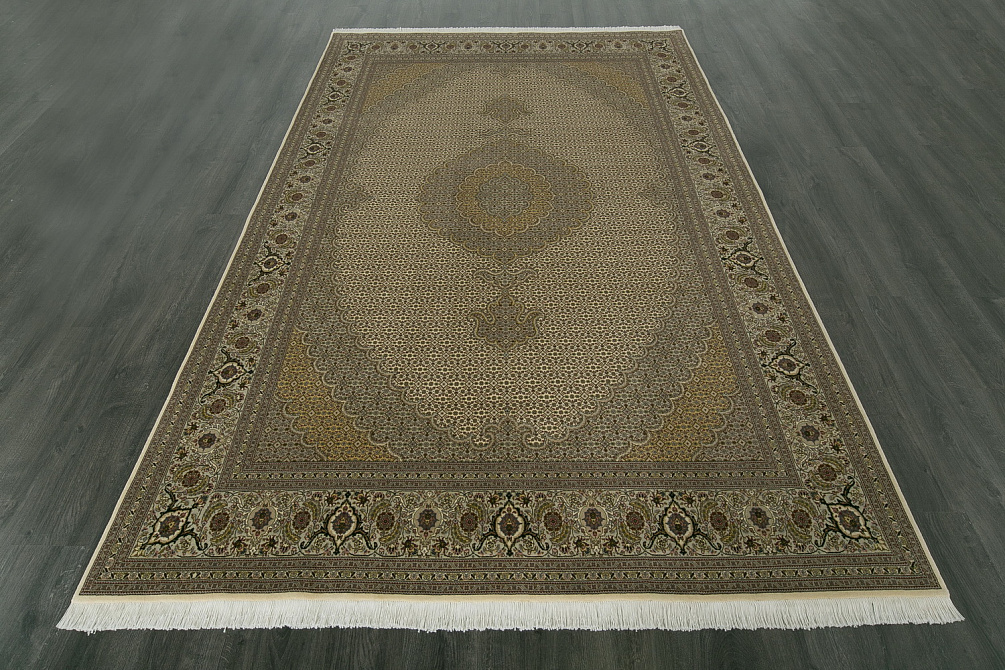 Иранский ковёр из шерсти и шёлка «TABRIZ MAHI» 11-187-IR