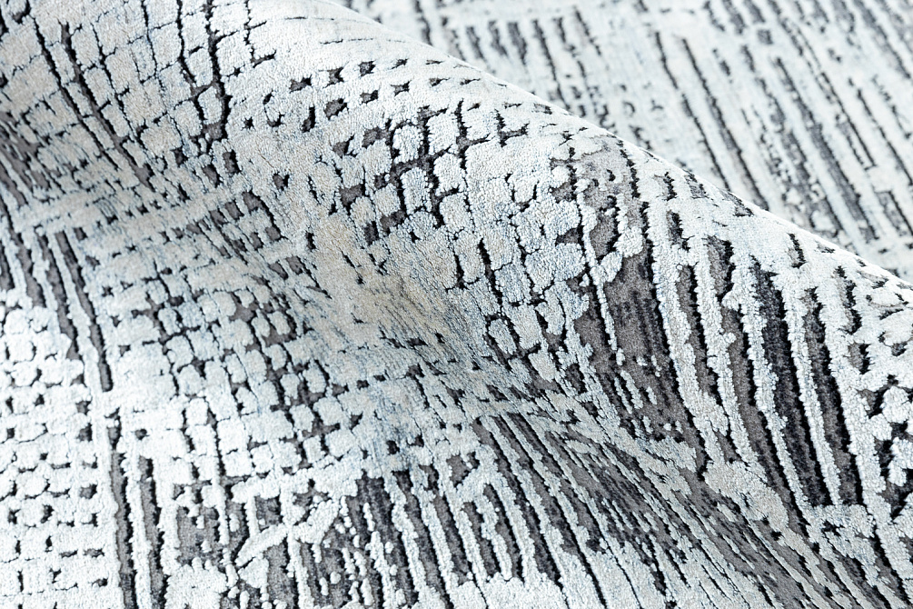 Турецкий ковер из шёлка и эвкалиптового шёлка «SALVATORE APARTMENT» DG45A-CRE-GRE