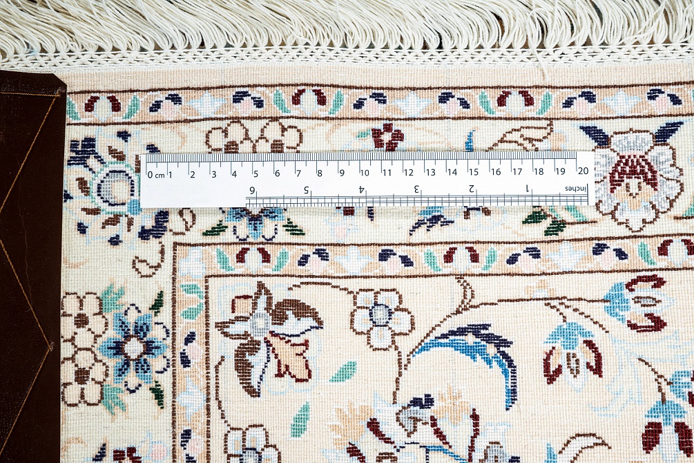 Иранский ковер из шерсти и шёлка «NAIN 6LA» 21-007