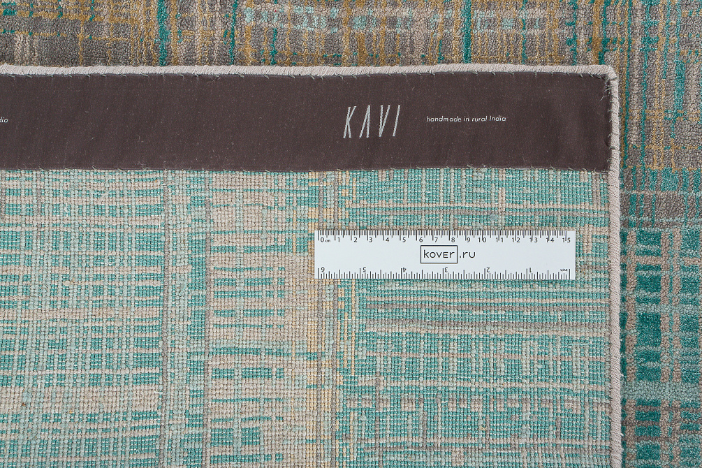 Индийский ковёр из шерсти и бамбукового шёлка «UNSTRING» SRB701-IVR-LSEA-MIST