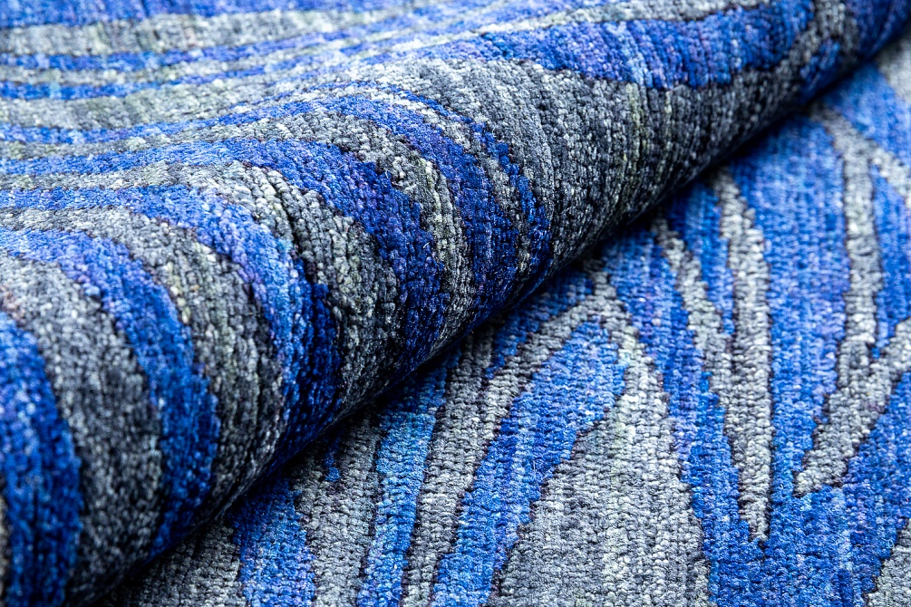 Пакистанский ковер из шерсти «LIBERTY A/B 10/10» 938-CHR-BLU