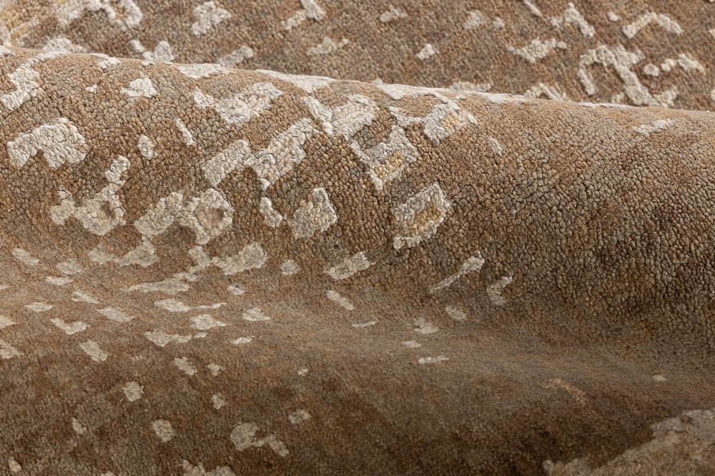 Индийский ковер из шерсти, шёлка и хлопка «HOLLYWOOD ART» CE9454-CHARCOAL