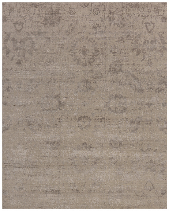 Индийский ковер из шерсти и арт-шёлка «CHAOS THEORY» ESK624-CGRY-SHA