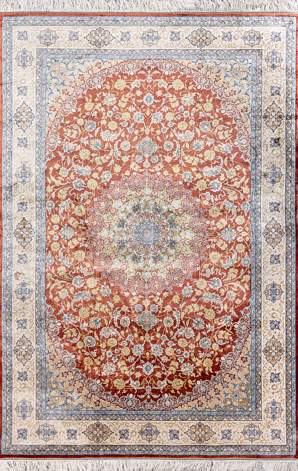 Иранский ковер из шёлка и модала «MASTERPIECE QUM» 024-23-1520-TRT Katrin