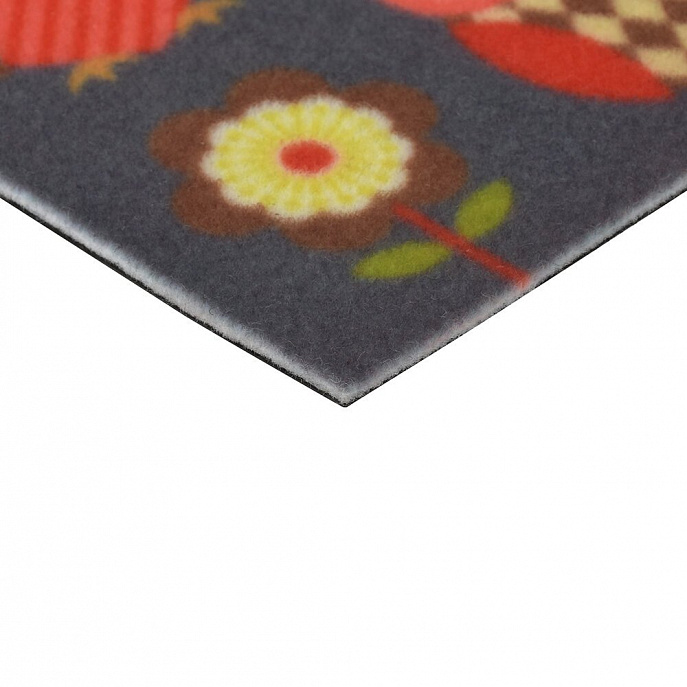Китайский ковёр из синтетики «VORTEX» Samba Совы и цветы