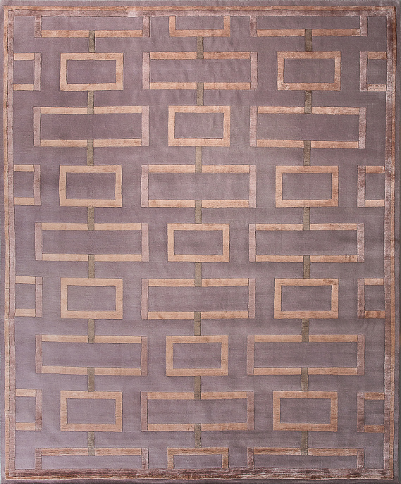 Индийский ковер из шерсти и арт-шёлка «RUSSEL SQUARE» TOPIARY-CHO