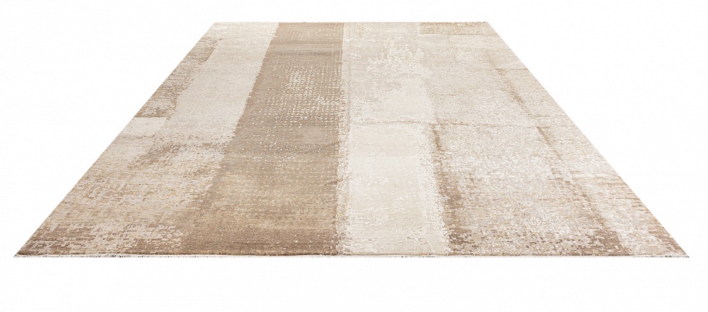 Индийский ковер из шерсти, шёлка и хлопка «HOLLYWOOD ART» CE9454-CHARCOAL